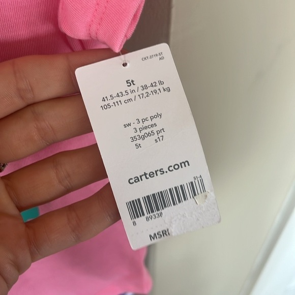 Brand New Carter’s 3-Piece Pajama Set Too Cool for Bedtime Sunglasses Sleepwear - Picture 4 of 12